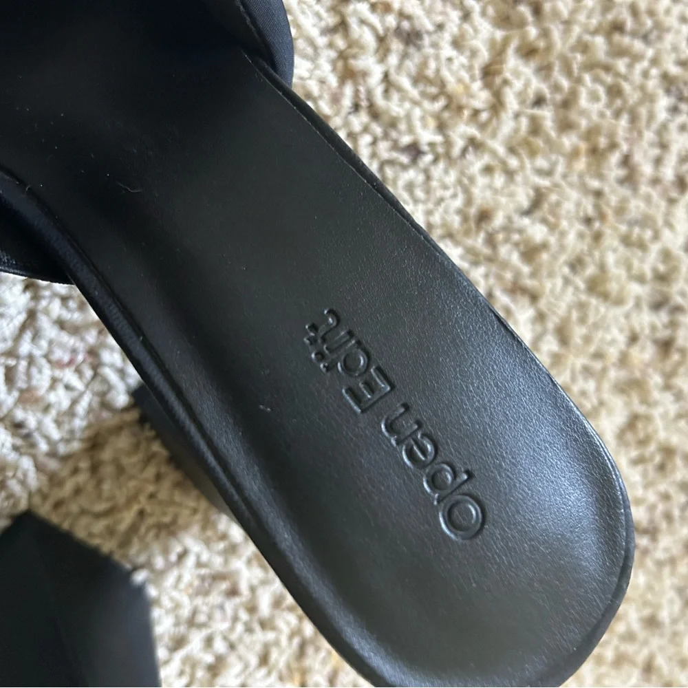 Open Edit Black Heels (size 8) - Picture 3 of 9